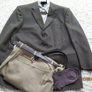 Tallia Uomo Single Breasted 44R Blazer Pants Full ensemble Men’s SC23